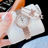 Set Đồng Hồ Nữ Franklin Chính Hãng Màu Vàng Hồng Size 29mm Kèm Lắc Tay Gấu Franklin FL41810