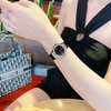 Set Đồng Hồ Nữ Franklin Dây Da Đen Viền Đá Size 31mm Vỏ Silver Chính Hãng Tặng Kèm Phụ Kiện FL24812 Quartz