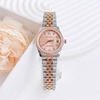 Set Đồng Hồ Nữ Franklin FL4412 Dây Thép Demi Vàng Hồng Size 28mm Quartz Tặng Kèm Vòng Tay