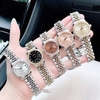 Set Đồng Hồ Nữ Franklin FL4412 Dây Thép Demi Vàng Size 28mm Quartz Tặng Kèm Vòng Tay