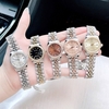 Set Đồng Hồ Nữ Franklin FL4412 Dây Thép Demi Vàng Size 28mm Quartz Tặng Kèm Vòng Tay