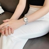 Set Đồng Hồ Nữ Franklin FL5088 Chính Hãng Màu Bạc Mặt Trắng Size 31mm Quartz Kèm Bông Tai