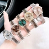 Set Đồng Hồ Nữ Franklin FL5088 Chính Hãng Màu Demi Vàng Hồng Mặt Nâu Size 31mm Quartz Kèm Bông Tai
