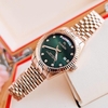 Set Đồng Hồ Nữ Franklin FL5088 Chính Hãng Màu Vàng Hồng Mặt Xanh Size 31mm Quartz Kèm Bông Tai Và Lắc Tay