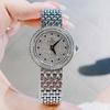 Set Đồng Hồ Nữ Franklin FL5688 Chính Hãng Dây Thép Silver Mặt Đính Đá Size 29mm Quartz Tặng Kèm Vòng Tay