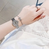 Set Đồng Hồ Nữ Franklin FL5688 Chính Hãng Dây Thép Silver Mặt Đính Đá Size 29mm Quartz Tặng Kèm Vòng Tay