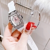 Set Đồng Hồ Nữ Hanboro Dây Cao Su Trắng Chính Hãng Đính Đá Silver Size 31x44mm Quartz Tặng Kèm Lắc Tay