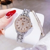 Set Đồng Hồ Nữ Hanboro Đính Đá Dây Thép Demi Rose Size 32mm Quartz HBR-386L Tặng Kèm Vòng Tay