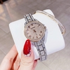 Set Đồng Hồ Nữ Hanboro Đính Đá Dây Thép Demi Rose Size 32mm Quartz HBR-386L Tặng Kèm Vòng Tay