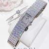 Set Đồng Hồ Nữ Jimi Jimi Dáng Vuông Đính Đá Bạc Size 21x27mm JM 86009 Tặng Kèm Vòng Tay