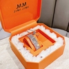Set Đồng Hồ Nữ Jimi Jimi Dáng Vuông Đính Đá Vàng Hồng Size 21x27mm JM 86009 Tặng Kèm Vòng Tay