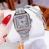 Set Đồng Hồ Nữ Jimi Jimi Đính Đá Bạc Mặt Vuông Số La Mã Size 34mm JM 86004 Quartz Tặng Kèm Vòng Tay