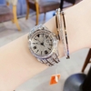 Set Đồng Hồ Nữ Jimi Jimi Đính Đá Bạc Size 32mm Quartz JM 86001 Tặng Kèm Vòng Tay