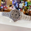 Set Đồng Hồ Nữ Jimi Jimi Đính Đá Bạc Size 32mm Quartz JM 86001 Tặng Kèm Vòng Tay