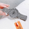 Set Đồng Hồ Nữ Jimi Jimi Mặt Hoa Xoay Đính Đá Bạc Sang Trọng Size 35mm JM 86003 Tặng Kèm Vòng Tay