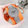Set Đồng Hồ Nữ Jimi Jimi Mặt Hoa Xoay Đính Đá Bạc Sang Trọng Size 35mm JM 86003 Tặng Kèm Vòng Tay