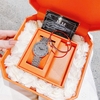Set Đồng Hồ Nữ Jimi Jimi Mặt Hoa Xoay Đính Đá Bạc Sang Trọng Size 35mm JM 86003 Tặng Kèm Vòng Tay
