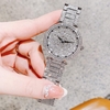 Set Đồng Hồ Nữ Jimi Jimi Mặt Hoa Xoay Đính Đá Bạc Sang Trọng Size 35mm JM 86003 Tặng Kèm Vòng Tay