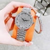 Set Đồng Hồ Nữ Jimi Jimi Mặt Hoa Xoay Đính Đá Bạc Sang Trọng Size 35mm JM 86003 Tặng Kèm Vòng Tay