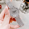 Set Đồng Hồ Nữ Jimi Jimi Mặt Hoa Xoay Đính Đá Bạc Sang Trọng Size 35mm JM 86003 Tặng Kèm Vòng Tay