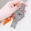 Set Đồng Hồ Nữ Jimi Jimi Mặt Hoa Xoay Đính Đá Bạc Sang Trọng Size 35mm JM 86003 Tặng Kèm Vòng Tay