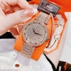 Set Đồng Hồ Nữ Jimi Jimi Mặt Hoa Xoay Đính Đá Vàng Hồng Sang Trọng Size 35mm JM 86003 Tặng Kèm Vòng Tay