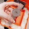 Set Đồng Hồ Nữ Jimi Jimi Mặt Hoa Xoay Đính Đá Vàng Hồng Sang Trọng Size 35mm JM 86003 Tặng Kèm Vòng Tay