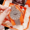 Set Đồng Hồ Nữ Jimi Jimi Mặt Hoa Xoay Đính Đá Vàng Hồng Sang Trọng Size 35mm JM 86003 Tặng Kèm Vòng Tay