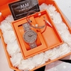 Set Đồng Hồ Nữ Jimi Jimi Mặt Hoa Xoay Đính Đá Vàng Hồng Sang Trọng Size 35mm JM 86003 Tặng Kèm Vòng Tay