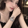 Set Đồng Hồ Nữ Jimi Jimi Mặt Số La Mã Dây Kim Loại Đính Đá Silver Size 36mm Máy Pin JM 86002 Tặng Kèm Vòng Tay