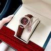 Set Đồng Hồ Nữ Roberto Era Chính Hãng Dây Da Nâu Mặt Nâu Vỏ Rose Size 20x30mm RE1501A Tặng Kèm Phụ Kiện