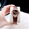 Set Đồng Hồ Nữ Roberto Era Chính Hãng Dây Da Nâu Mặt Nâu Vỏ Rose Size 20x30mm RE1501A Tặng Kèm Phụ Kiện