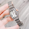 Set Đồng Hồ Nữ Roberto Era Dây Kim Loại Silver Mặt Chữ Nhật Viền Đá Size 25x35mm RE2860 Tặng Kèm Vòng Tay