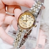 Set Đồng Hồ Nữ Roberto Era Dây Thép Demi Vàng Gold Mặt Vàng Niềng Khía Size 28mm RE1202 Tặng Kèm Vòng Tay