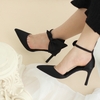 Lizaa Bow Strap Pumps