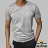 Áo thun nam Facio Shop tay ngắn cổ tim form ôm co giãn V02