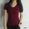 Áo thun tay ngắn cổ tim nữ V06