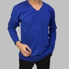 Áo thun nam tay dài cổ tim W02
