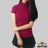 Áo thun cổ lọ tay ngắn nữ T16