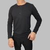 Áo thun nam tay dài cổ xẻ W03
