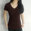 Áo thun tay ngắn cổ tim nữ V06