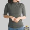 Áo thun cổ lọ tay lửng nữ T17