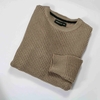 Áo Len Nam Cổ Tròn Waffle Cotton W004