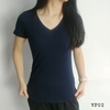 Áo thun tay ngắn cổ tim nữ V06