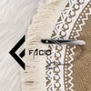 Kẹp cà vạt họa tiết Facio Shop kim loại trắng AT01