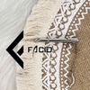 Kẹp cà vạt họa tiết Facio Shop kim loại trắng AT01