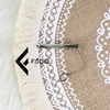 Kẹp cà vạt họa tiết Facio Shop kim loại trắng AT01