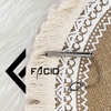 Kẹp cà vạt họa tiết Facio Shop kim loại trắng AT01