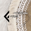 Kẹp cà vạt họa tiết Facio Shop kim loại trắng AT01