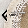 Kẹp cà vạt họa tiết Facio Shop kim loại trắng AT01